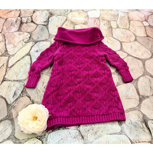 CUTE LONG SLEEVE SWEATER DRESS - Picture 1 of 4